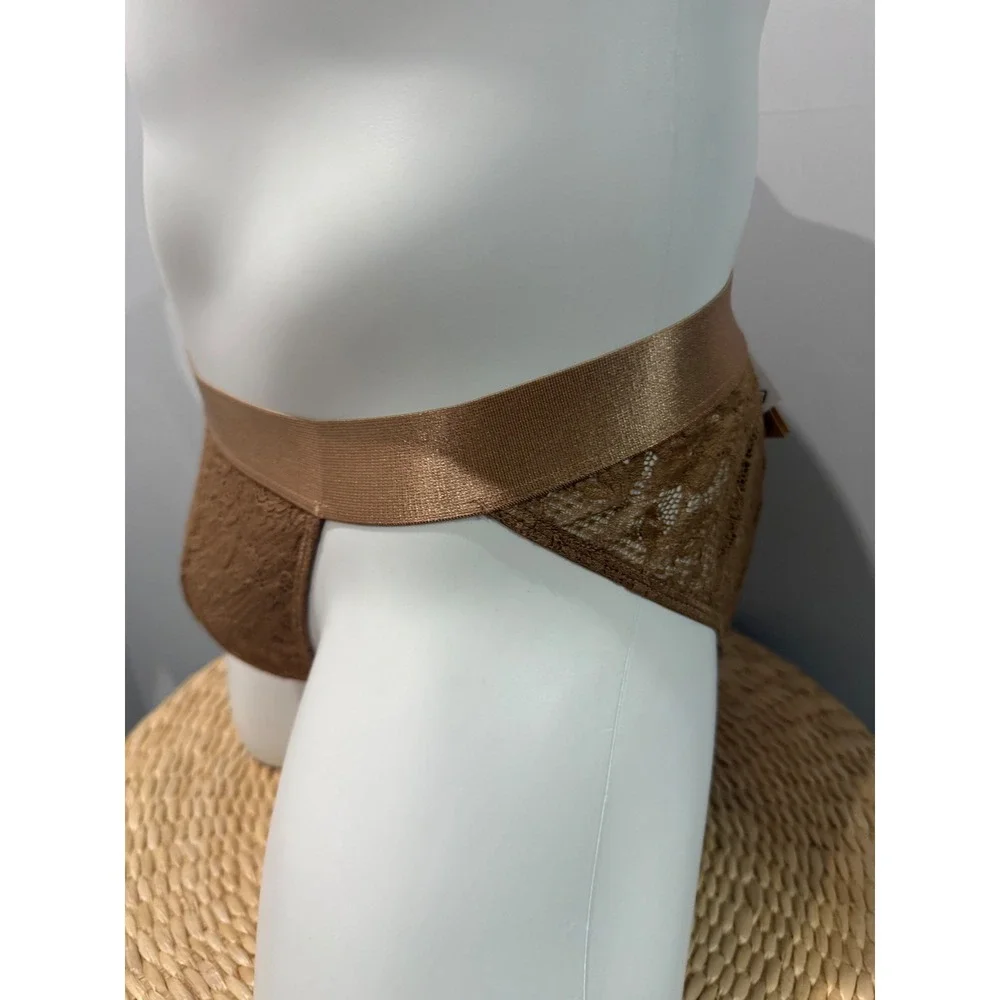 Cosabella Never Say Never Men's Sports Brief Sheer Lace Brief Quattro NWT L